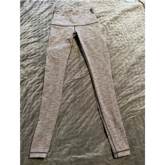 Women's Lululemon Wunder Under High Rise Gray Full Length Leggings, Size 6 - Picture 1 of 7